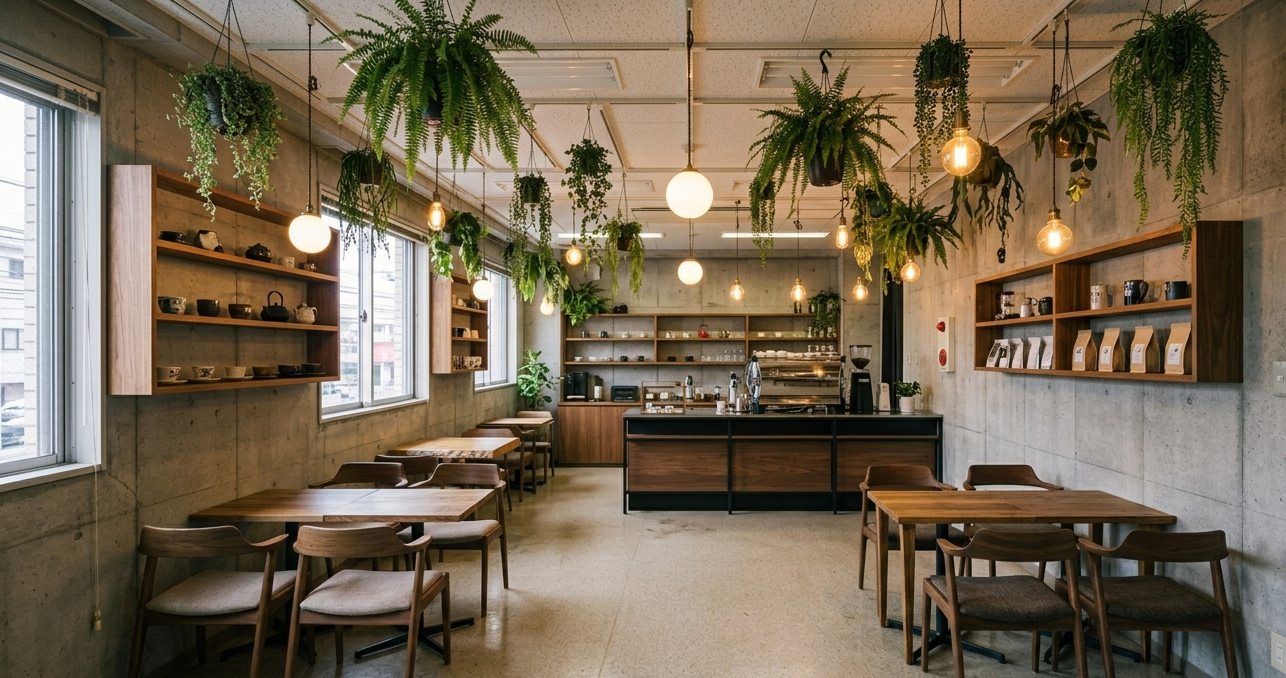 カフェ 空きオフィスからの店舗プロデュース
